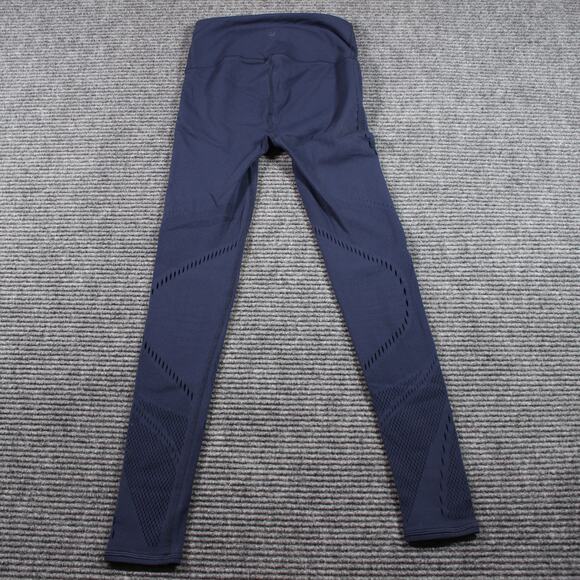 Lululemon Leggings Womens 4 Navy Seamless Mesh 7/8 Tight - Picture 5 of 9